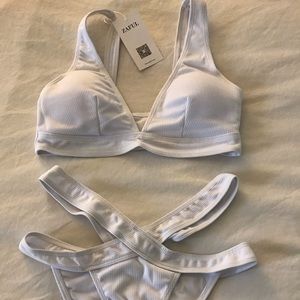 Yellow Top and Bottom Swim Wear